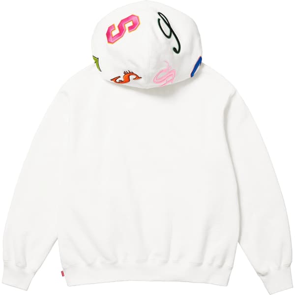 Supreme Multi S Logo Hooded Sweatshirt - White (front)