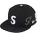 Supreme Multi S Logo New Era - Black (front)