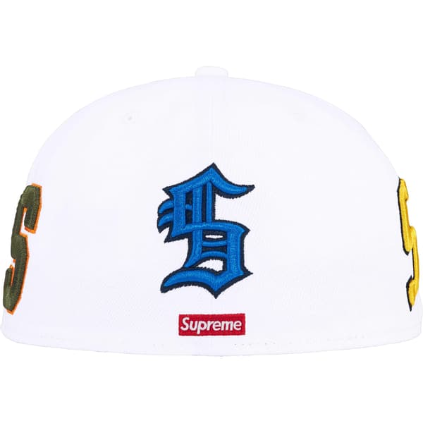 Supreme Multi S Logo New Era - White (front)