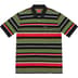 Supreme Multi Stripe Polo - Black (front)
