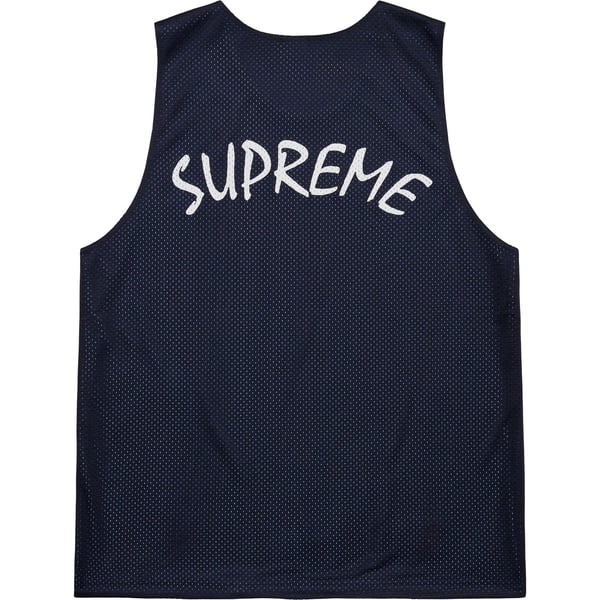 Supreme Mustang Reversible Basketball Jersey - Navy (front)
