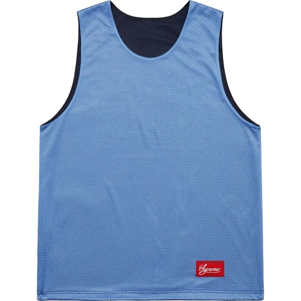 Supreme Mustang Reversible Basketball Jersey - Navy (front)