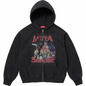 Supreme Muta Zip Up Hooded Sweatshirt Black