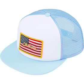Supreme Name Plate Mesh Back 5-Panel Light Blue