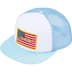 Supreme Name Plate Mesh Back 5-Panel - Light Blue (front)