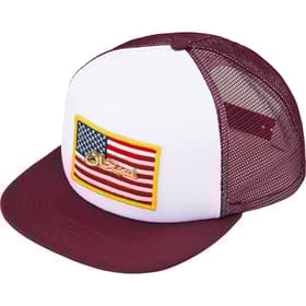 Supreme Name Plate Mesh Back 5-Panel Maroon