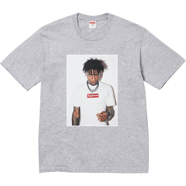 Supreme NBA Youngboy Tee - Heather Grey (front)