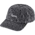 Supreme Needle Punch Denim 6-Panel - Black (front)