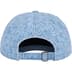 Supreme Needle Punch Denim 6-Panel - Washed Blue (front)