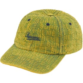 Supreme Needle Punch Denim 6-Panel Washed Yellow