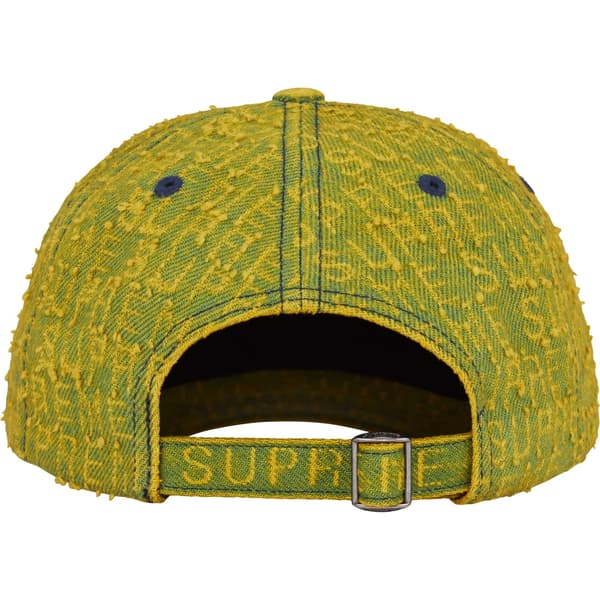 Supreme Needle Punch Denim 6-Panel - Washed Yellow (front)