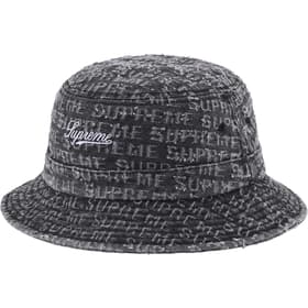 Supreme Needle Punch Denim Crusher Black