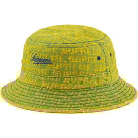 Supreme Needle Punch Denim Crusher Washed Yellow