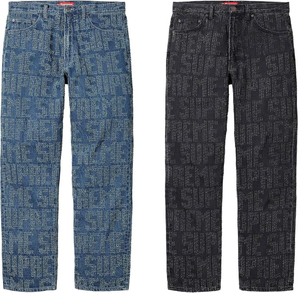 Supreme Needle Punch Regular Jean - Product Image