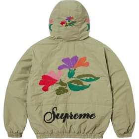 Supreme Needlepoint Hooded Jacket Olive
