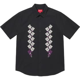 Supreme Needlepoint S/S Shirt Black