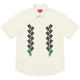 Supreme Needlepoint S/S Shirt White