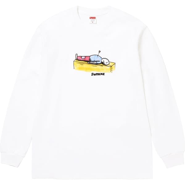 Supreme Neil Blender Arrow L/S Tee - White (front)