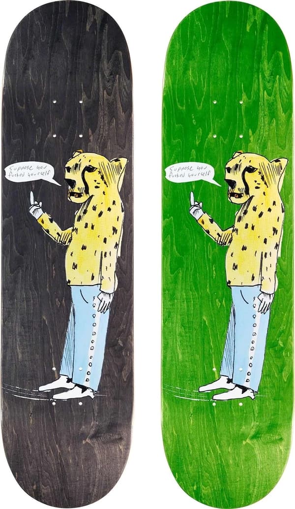 Supreme Neil Blender Cheetah Skateboard - Product Image