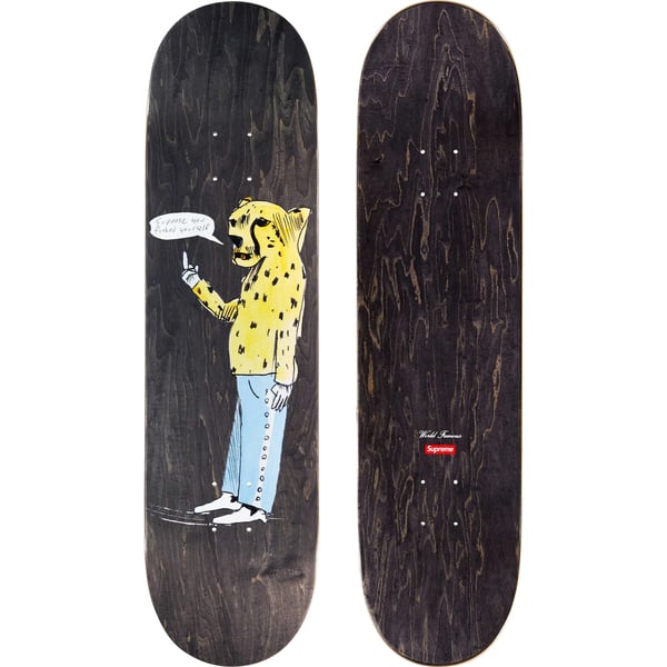 Supreme Neil Blender Cheetah Skateboard - 8.25" x 32" (front)