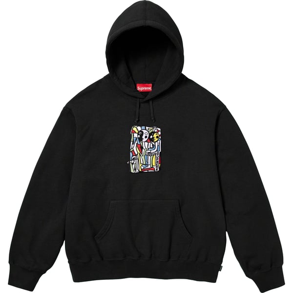 Supreme Neil Blender Mosaic Hooded Sweatshirt - Black (front)