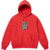 Supreme Neil Blender Mosaic Hooded Sweatshirt - Burnt Red (front)