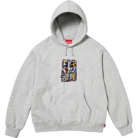 Supreme Neil Blender Mosaic Hooded Sweatshirt Heather Grey
