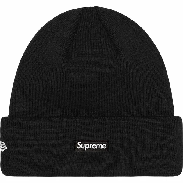 Supreme New Era $ Beanie - Black (front)
