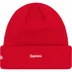 Supreme New Era $ Beanie - Red (front)