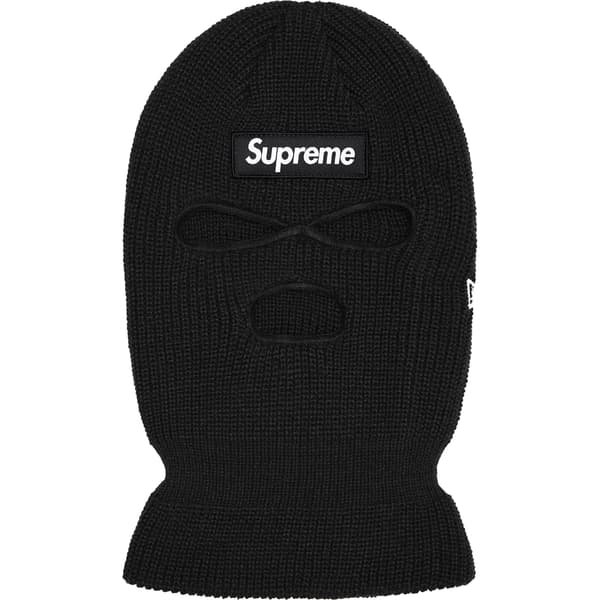 Supreme New Era Box Logo Balaclava - Black (front)