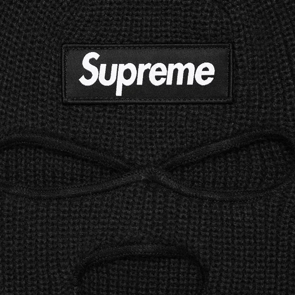 Supreme New Era Box Logo Balaclava - Black (front)