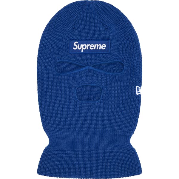 Supreme New Era Box Logo Balaclava - Light Royal (front)