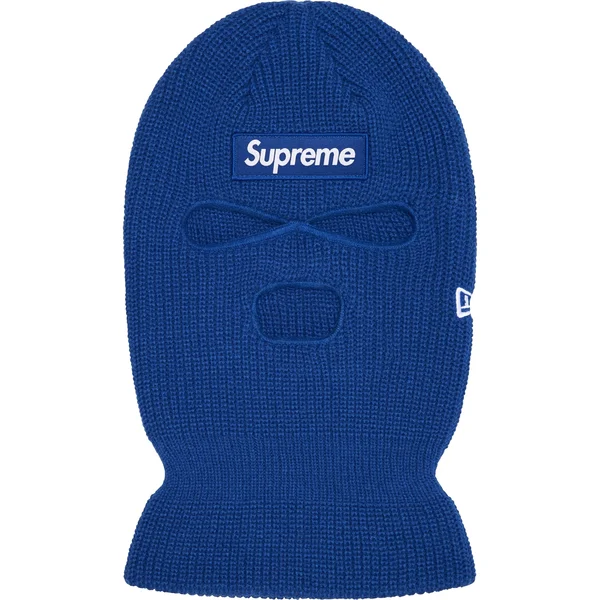 Supreme New Era Box Logo Balaclava - Light Royal (front)