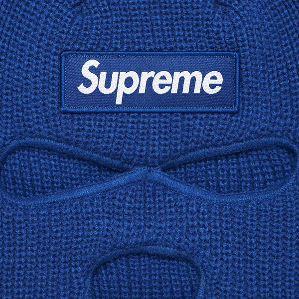 Supreme New Era Box Logo Balaclava - Light Royal (front)