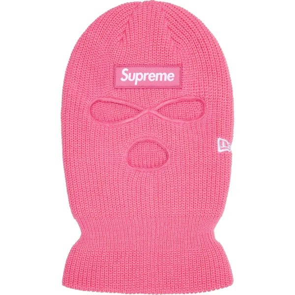 Supreme New Era Box Logo Balaclava - Pink (front)