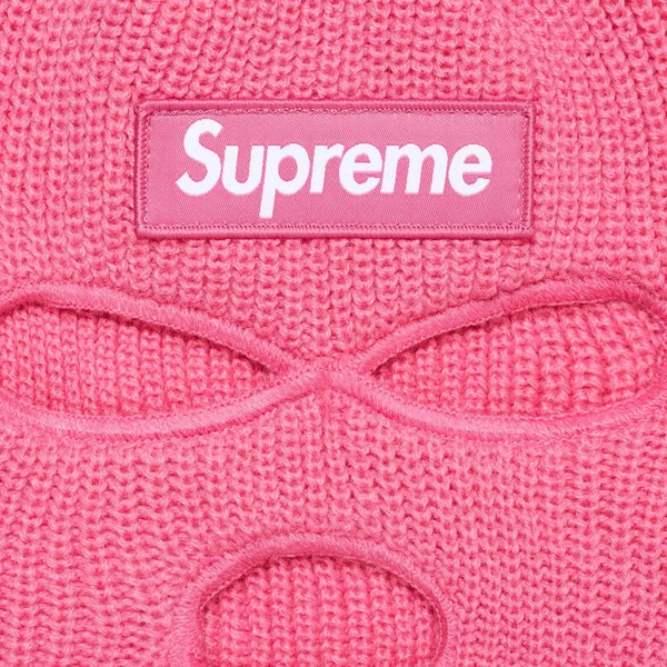 Supreme New Era Box Logo Balaclava - Pink (front)