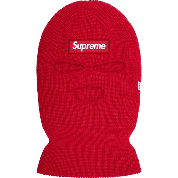 Supreme New Era Box Logo Balaclava - Red (front)