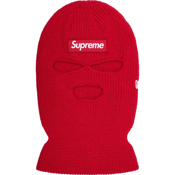 Supreme New Era Box Logo Balaclava - Red (front)