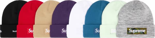 Supreme New Era Box Logo Beanie - Product Image