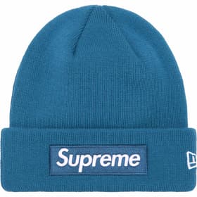 Supreme New Era Box Logo Beanie Blue