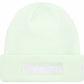 Supreme New Era Box Logo Beanie Light Green