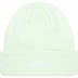 Supreme New Era Box Logo Beanie - Light Green (front)