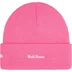 Supreme New Era Box Logo Beanie - Magenta (front)