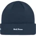 Supreme New Era Box Logo Beanie - Navy (front)