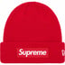 Supreme New Era Box Logo Beanie - Red (front)
