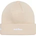 Supreme New Era Box Logo Beanie - Stone (front)