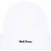 Supreme New Era Box Logo Beanie - White (front)