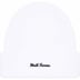 Supreme New Era Box Logo Beanie - White (front)