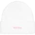 Supreme New Era Box Logo Beanie - White (front)