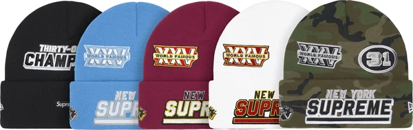 Supreme New Era Football Beanie - Product Image